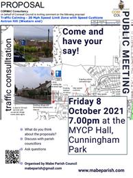 Public meeting - traffic consultation